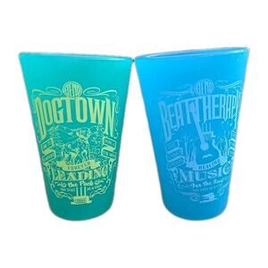 Lot of 2 SILIPINT Bend Oregon Beer Silicone Dog-Town‎ Beat-Theraphy Cups 16oz